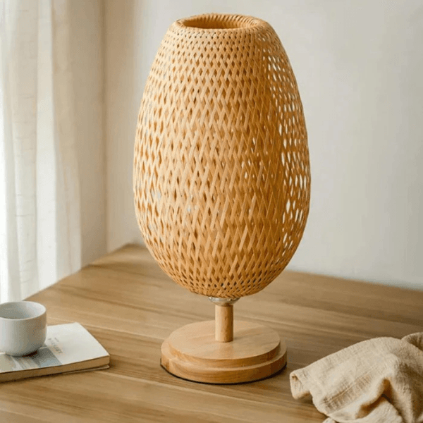 Lámpara de Mesa Rattan Elegance Carpetino