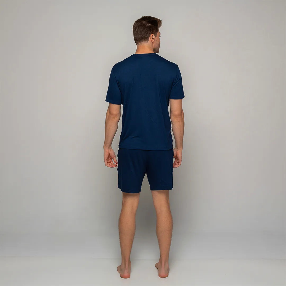 Pijama Masculino Durmais® (Camiseta Manga Curta + Samba Canção)