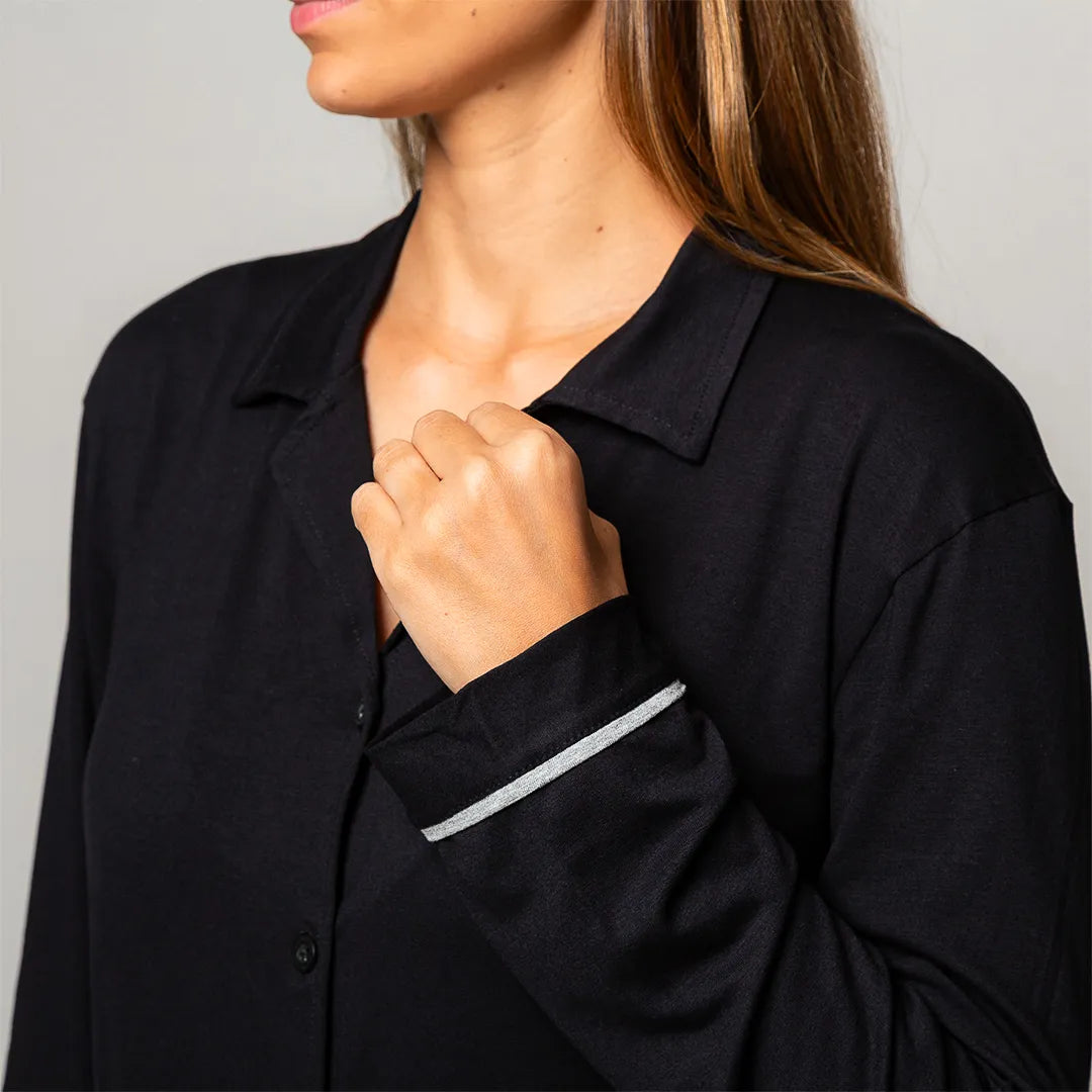 Pijama Feminino Durmais® (Camisa Manga Longa + Calça)